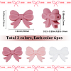 18Pcs 3 Styles Bowknot Food Grade Silicone Beads SIL-SC0003-16-2