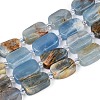 Natural Blue Calcite Beads Strands G-T138-26A-13-4
