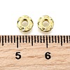 Brass Micro Pave Clear Cubic Zirconia Beads KK-K300-06B-G-2