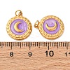 304 Stainless Steel Enamel Pendants STAS-U061-34G-B03-3
