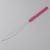 Stainless Steel Hair Extension Loop Needle Threader TOOL-WH0053-29D-1