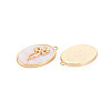 Brass Birth Floral Pendants KK-S364-293-2