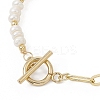 Brass Heart Charms Bracelets BJEW-JB12711-4