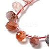 Natural Ferruginous Quartz Beads Strands G-H297-B13-01-3
