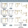 24Pcs 6 Styles Brass Clip-on Earring Findings KK-BBC0019-62-2