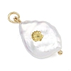 Baroque Natural Keshi Pearl Pendants PALLOY-JF05275-3