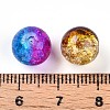 Baking Paint Transparent Crackle Glass Beads DGLA-Q018-10mm-M01-4