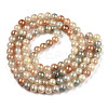 Baking Paint Crackle Glass Bead Strands DGLA-R053-05N-2