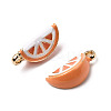 Alloy Enamel Pendants PALLOY-T094-06B-2