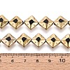 Electroplate Glass Beads Strands EGLA-T021-24A-4