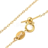 925 Sterling Silver Cable Chain Adjustable Slider Necklaces for Women NJEW-U030-01G-01-5