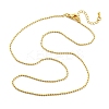 Brass Faceted Ball Chains Necklaces for Women NJEW-D302-21G-4