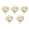 Rack Plating Alloy Glass Pendants FIND-YW0001-91A-1