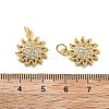 Brass Micro Pave Cubic Zirconia Pendants KK-C092-23A-G-3