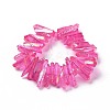 Natural Quartz Crystal Points Beads Strands G-K181-B10-2