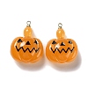 Halloween Pumpkin Transparent Resin Pendants LS-RESI-B010-03A-1