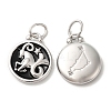304 Stainless Steel Enamel Pendants STAS-A080-43P-01-1