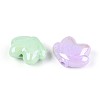 UV Plating Opaque Acrylic Beads OACR-T028-49-2