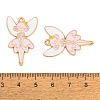 Rack Plating Alloy Enamel Pendants FIND-A040-08A-01G-3