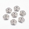Tibetan Style Bead Caps TIBEB-A24621-P-LF-2