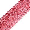 Crackle Transparent Glass Beads Strands GLAA-N068-03A-09-1