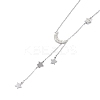 304 Stainless Steel with Polymer Clay Rhinestone Necklaces NJEW-G081-09P-1