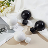 2Pcs Iron Round Curtain Rod Finials FIND-GF0002-96A-5