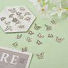 36Pcs 6 Style 201 Stainless Steel Pendants STAS-PJ0001-29-5