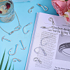 70Pcs 7 Styles Tibetan Style Alloy Hook Clasps FIND-CA0010-15-5