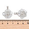 Brass Micro Clear Cubic Zirconia Peg Bails Pin Pendants KK-CBA6A75-52D-P-3