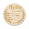Wooden Hello World Baby Photo Props WOOD-D023-05-1