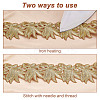 Leaf Shape Polyester Embroidery Ornaments Accessories DIY-WH0568-57-5
