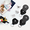 1 Set Friendship Theme Heart Double-Sided Engraved Stainless Steel Commemorative Decision Maker Coin AJEW-GL0001-60-002-4
