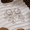 304 Stainless Steel Oval Chandelier Earrings DG6288-2-1