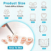 80Pcs 8 Styles Resin Imitation Pearl Cabochons RESI-TA0003-88-5