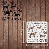Plastic Reusable Drawing Painting Stencils Templates DIY-WH0172-302-2