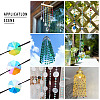 90Pcs Electroplated Glass Connector Charms EGLA-TA0002-90B-9