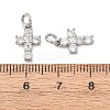 Brass Micro Pave Cubic Zirconia Pendants KK-A279-08P-3