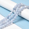 Natural Dyed White Jade Beads Strands G-M402-B01-06-2
