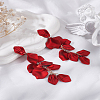 1 Pair Acrylic Petal Dangle Stud Earrings EJEW-LP0001-17-3