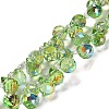 Electroplate Glass Beads Strands EGLA-D030-17E-1