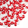 50Pcs Mushroom Handmade Lampwork Beads Strands LAMP-LT0001-06B-1
