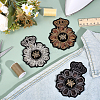 3Pcs 3 Colors Computerized Embroidery Cloth Iron on/Sew on Patches PATC-ME0001-24-5