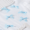 10Pcs Bowknot Polyester Alligator Hair Clips AJEW-LP0008-08F-3