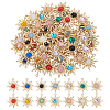 56Pcs 14 Colors Zinc Alloy Pendants FIND-ME0003-58-1