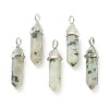 Natural Sesame Jasper Pointed Pendants X-G-M378-01P-A11-1