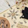 24Pcs Detachable Alloy Zipper Sliders FIND-FG0005-10B-4