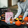 8Pcs 4 Styles Halloween Theme Printed Paper Gift Tote Bags ABAG-TA0001-60-8