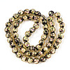 Handmade Foil Glass Beads Strands FOIL-N029-05E-2