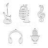 5Pcs 5 Style 304 Stainless Steel Pendants STAS-UN0042-15-1